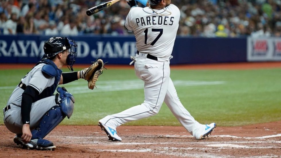 Paredes' 3 homers lift Rays 5-4, Yanks' 3rd loss in 20 games - RocketNews