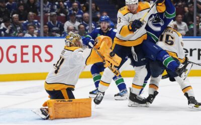 Forsberg and Beauvillier each get a goal and an assist and Predators knock off Canucks 4-1
