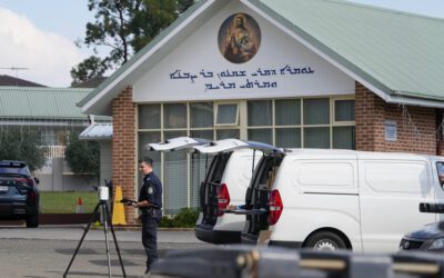 Teenager is charged with terrorism offenses in stabbings of bishop and priest at Sydney church