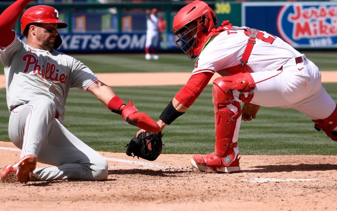 Phillies strike out 18 times, but beat Angels 2-1 on Schwarber’s 2-run single