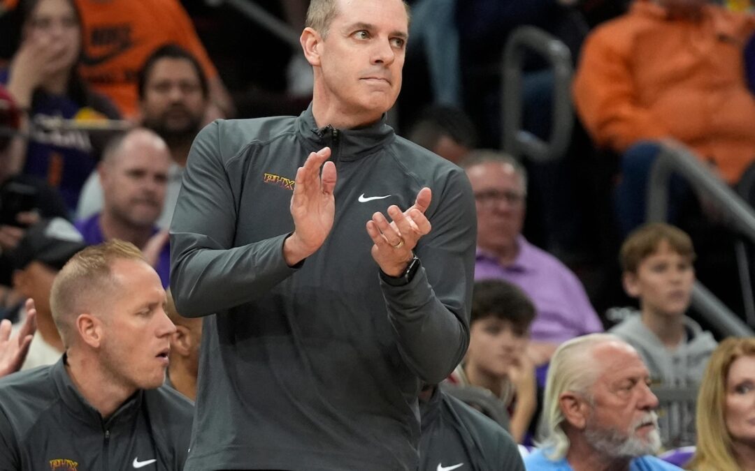 Suns owner Mat Ishbia says franchise is doing ‘excellent.’ He’s quiet on coach Frank Vogel’s future